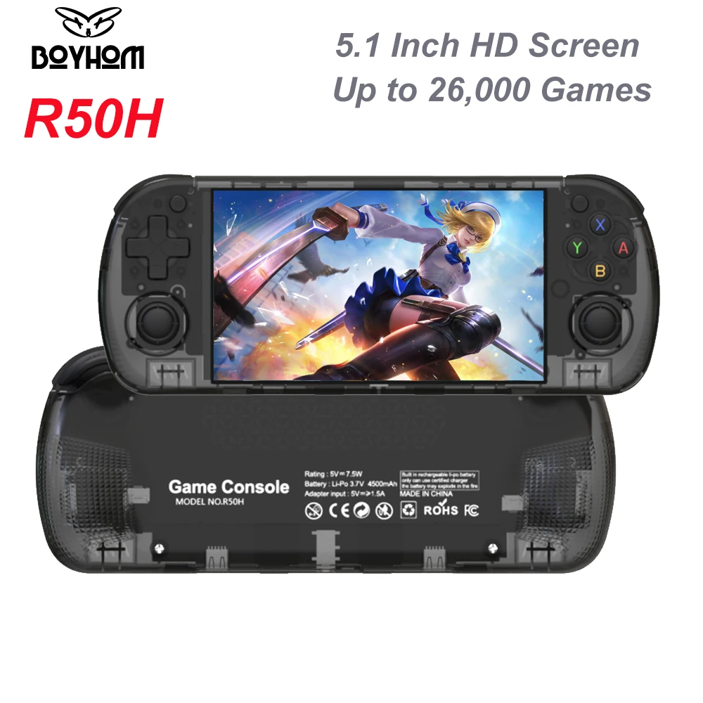 consola-de-juegos-retro-portatil-boyhom-r50h-pantalla-hd-de-51-pulgadas-chip-rk3326-64gb-128gb-opcionales-hasta-26000-juegos-clasicos
