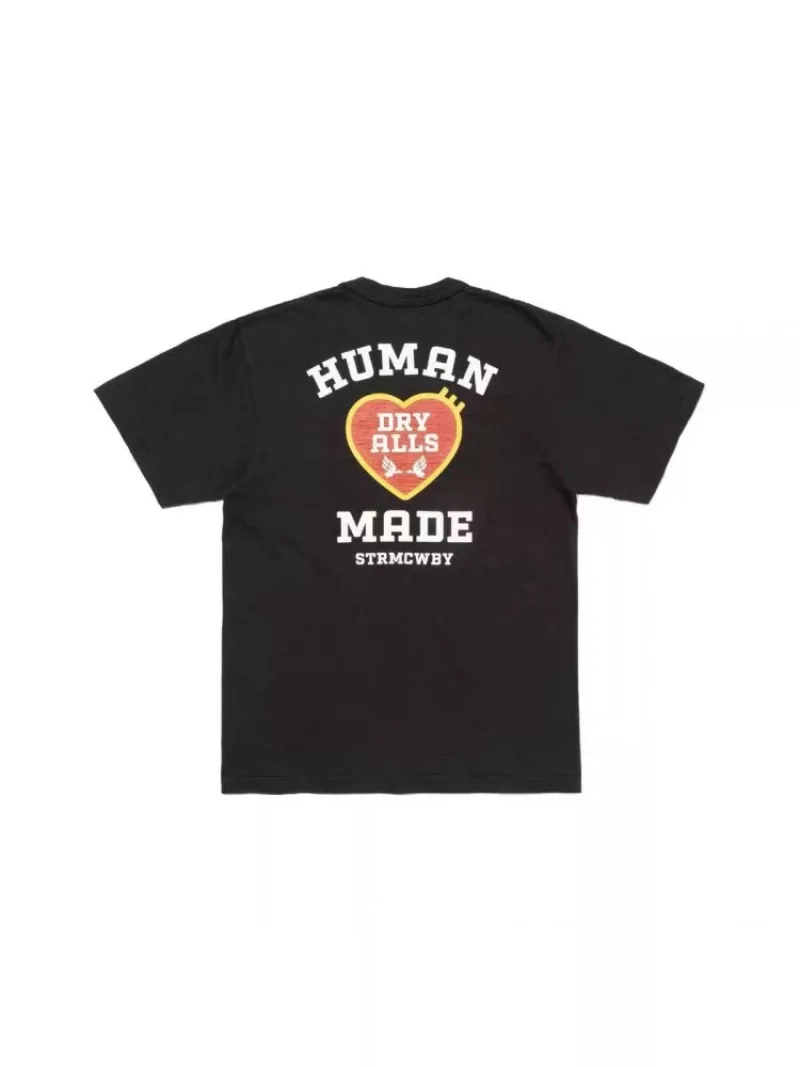 Human Made Creative Funny Print Loose Fit Crew Neck T-Shirt Couple Streetwear
