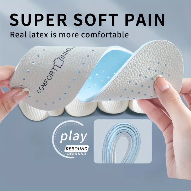 3 أزواج جلد البقر اللاتكس نعل رياضي جلد الغنم جلد البقر النعال للأحذية قوس دعم منصات الأحذية امتصاص الصدمات الحذاء الوحيد Ins