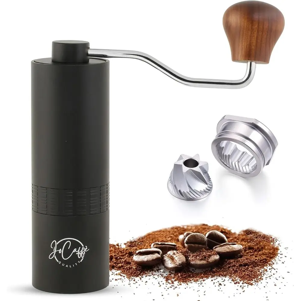 

Coffee Grinder, Stainless Burr, Bean Grinder, Portable Mill, Adjustable Grind Settings, Hand Crank