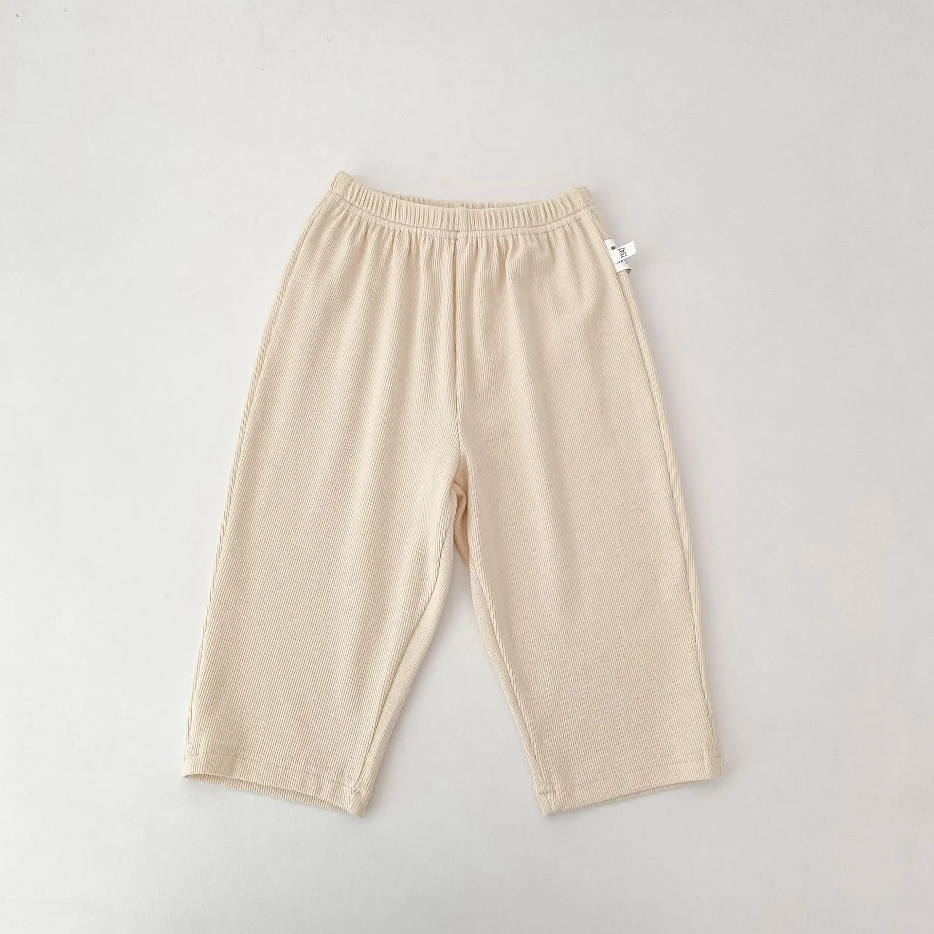 New Autumn Casual Kids Pants 6M-4Y Girls Black Dot Strawberry Print Pants Outdoor Elastic Waist Children Trousers