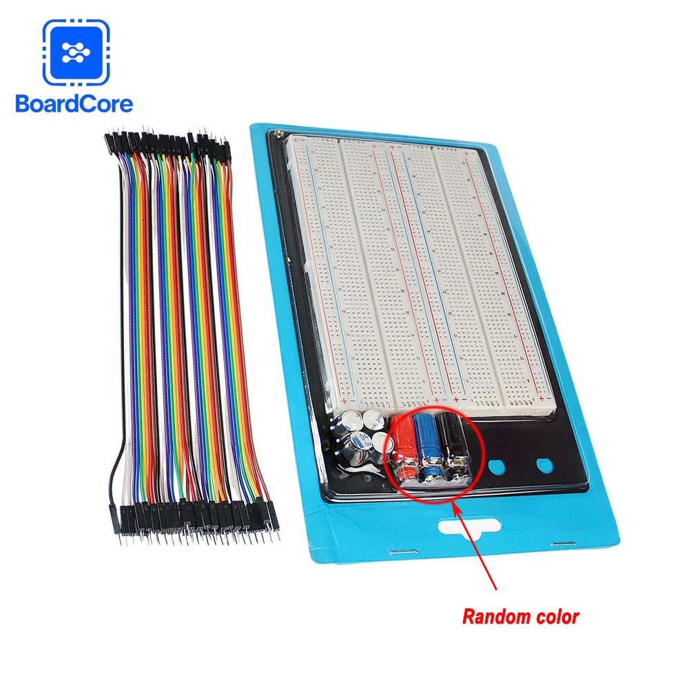 ZY-204 Breadboard + 20cm 40Pin Dupont Line Kit 1660 Tie Point Solderless PCB Test Bread board Diy Electronic Kit