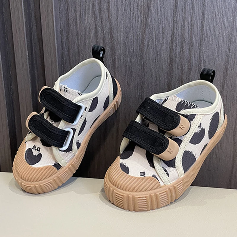 Kids Fashion Casual Shoes Anti-slip Spring Autumn Number Printed INS Graffiti Shoes for Boys Girls Children Breathable Shoes