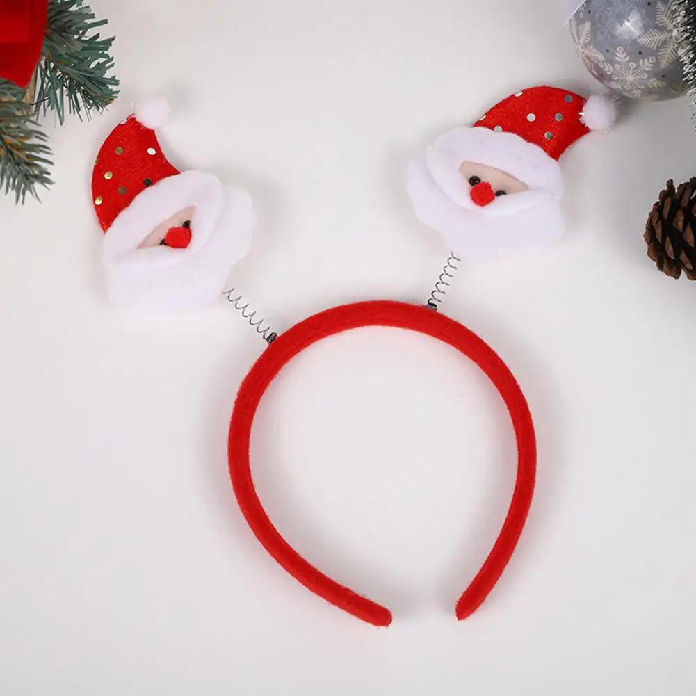 1pc Christmas Headband Decorations Snowman Santa Claus Elk Xmax Tree Hair Accessories Photo Props Party Christmas Decoration