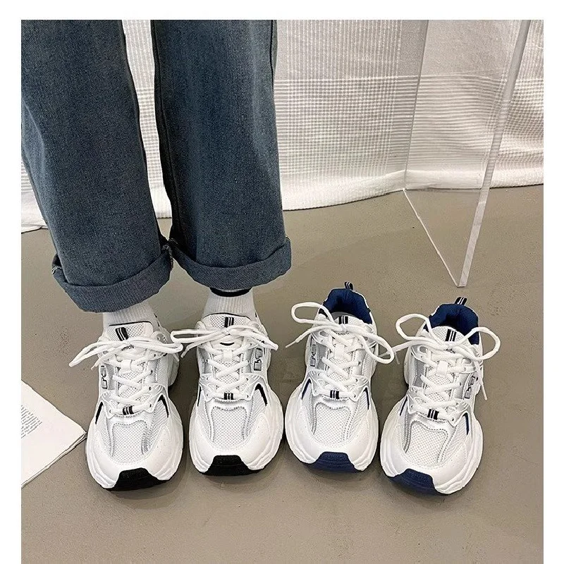 Women's Fashion Dad Shoes -Platform Mesh Running Sneakers,Breathable Casual Sports Shoes for Students,Everyday Training Shoes 