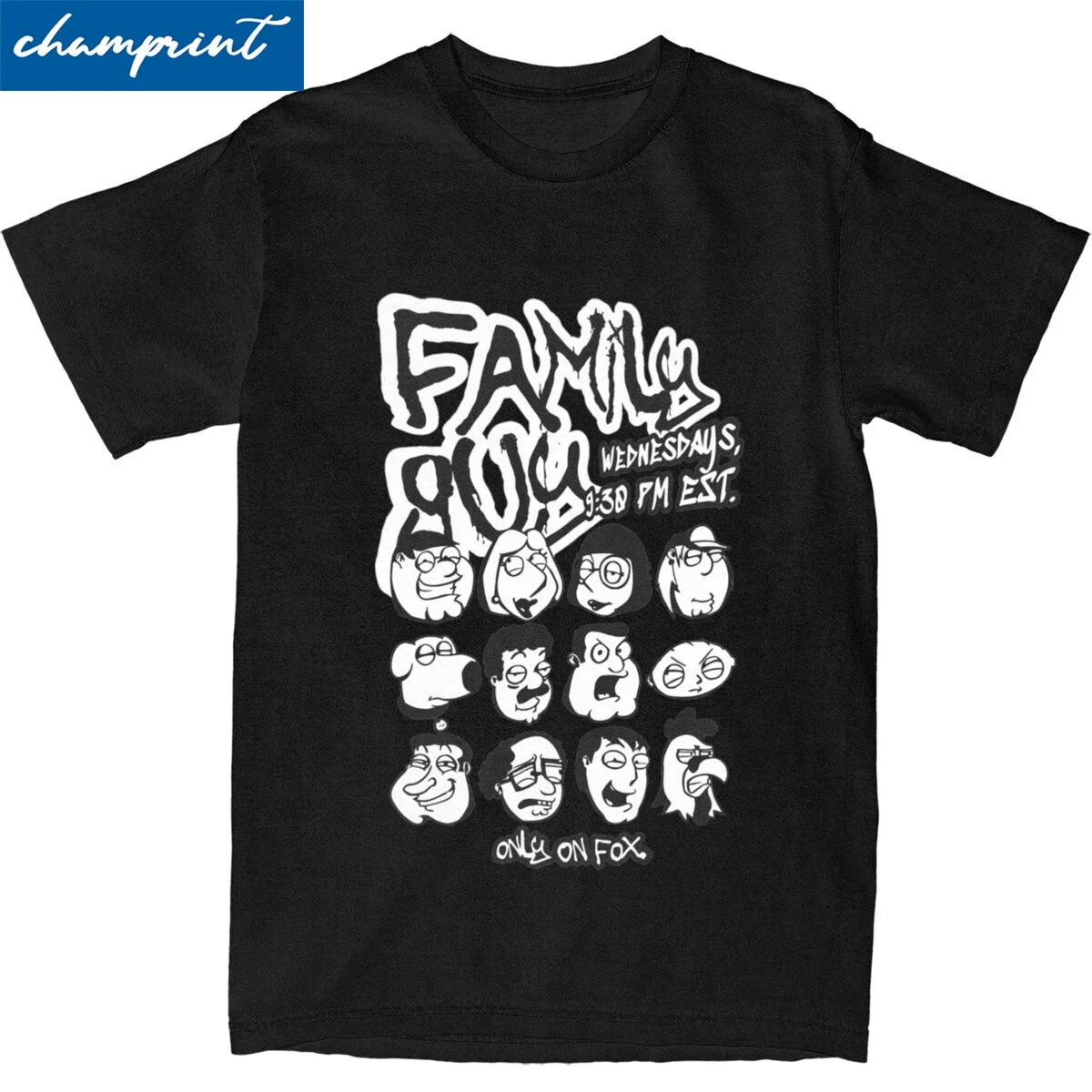 

Families Guys Quahog Collection T-Shirt Men Women Funny Pure Cotton Tee Shirt Crewneck Short Sleeve T Shirt Summer Clothes