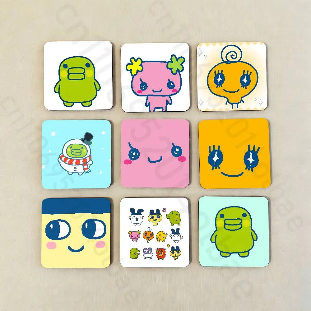 

T-Tamagotchi M-Mametchi Fridge Magnet Personalized Magnetic Durable Plastic Square Picture Surface Fridge Magnets