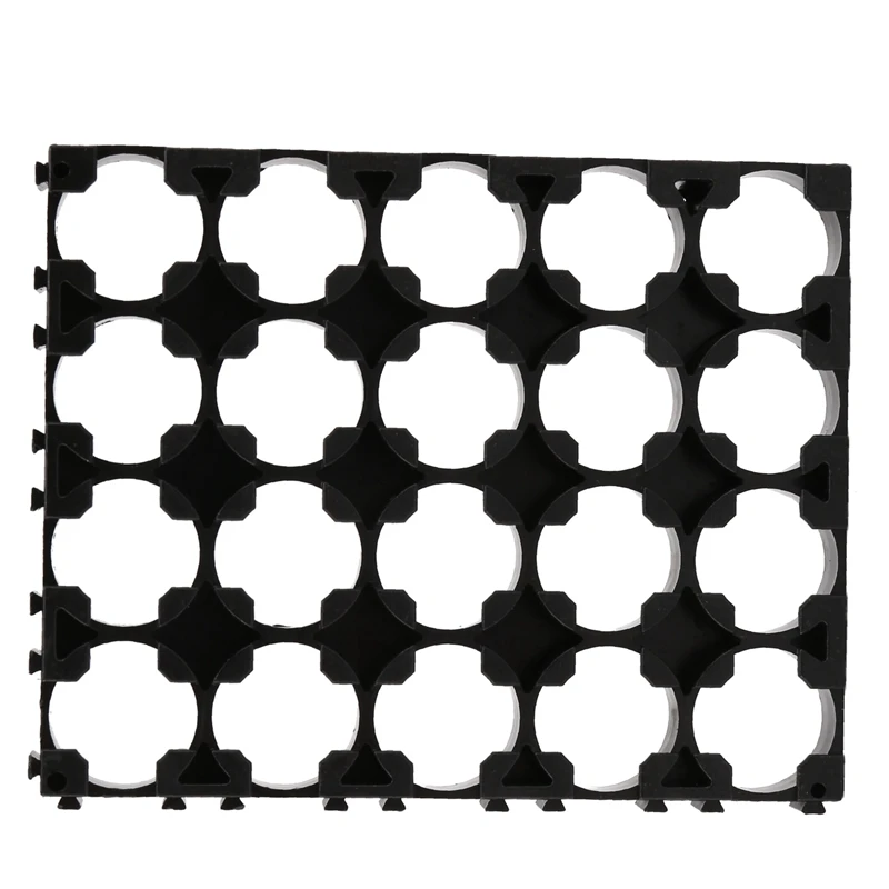 RISE-20PC 18650 Battery 4X5 Cell Spacer Radiating Shell Plastic Holder Bracket 18.4Mm