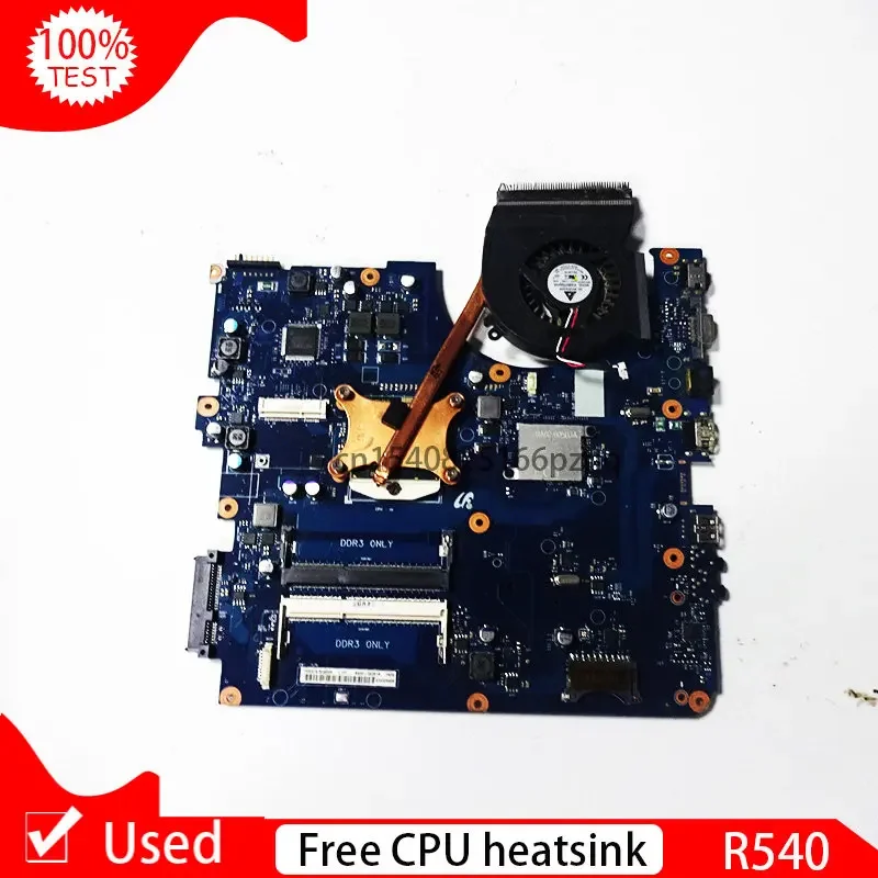 

Used For Samsung R540 NP-R540 Laptop Motherboard HM55 DDR3 Free Cpu Heatsink BA41-01219A BA92-06381B BA41-01220A BA92-06785A