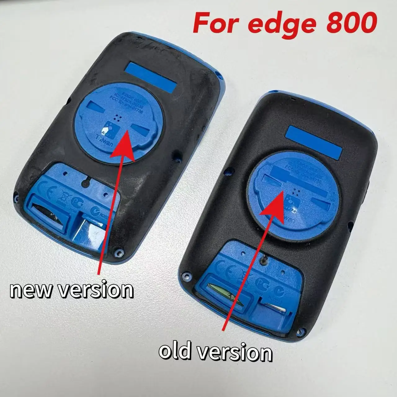 For Garmin Edge 800 Edge800 Back Cover Without Battery  Blue Rear Cover Without Rubber Cap (Optional)