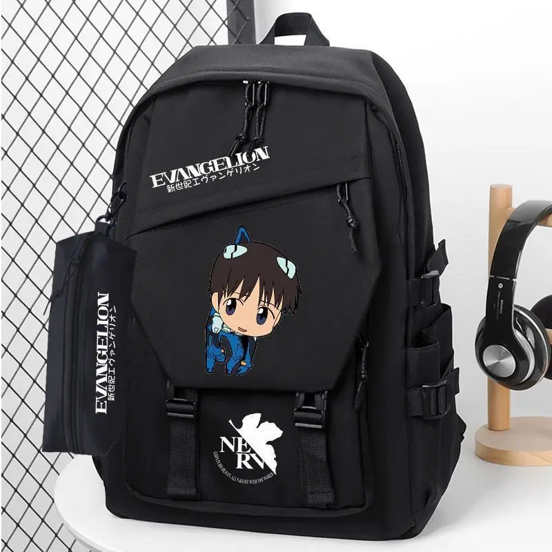 EVA-01 TEST TYPE anime cartoon cute student schoolbag Kawaii 2D boys and girls computer storage travel backpack gift wholesale view 3