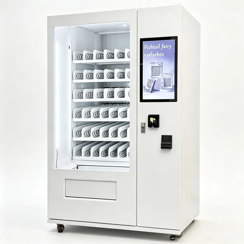 Snack Beverage Combo Machine for Retail Stores Selling Popcorn Nuts Juice and Sparkling Water Customized