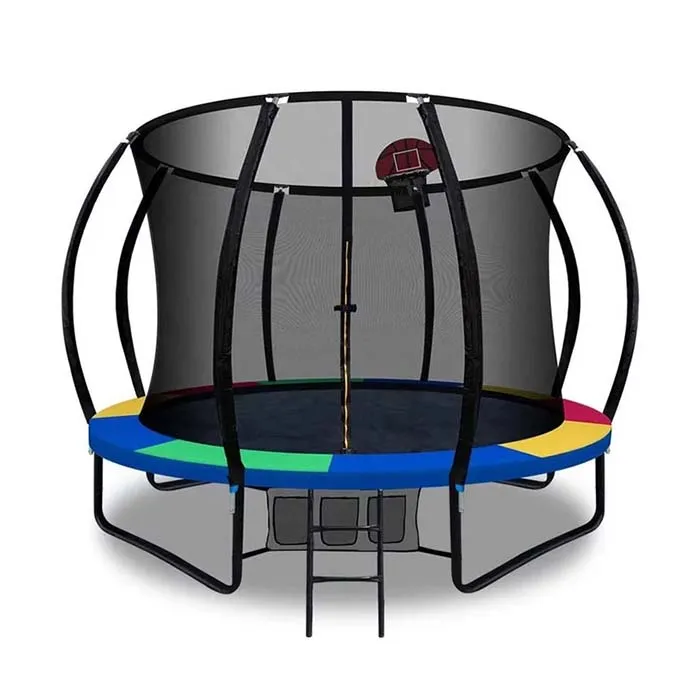 6/8/10/12/14/16/18FT Jumping Bungee Trampoline Outdoor Trampoline for Kids and Adults with Safety Net and Spring Padding