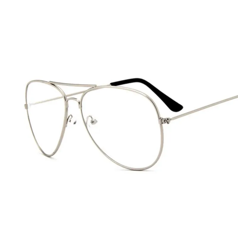 Aviation Gold Frame Sunglasses Male Classic Eyeglasses Transparent Clear Lens Optical Woman Man Glasses Pilot Style image 2