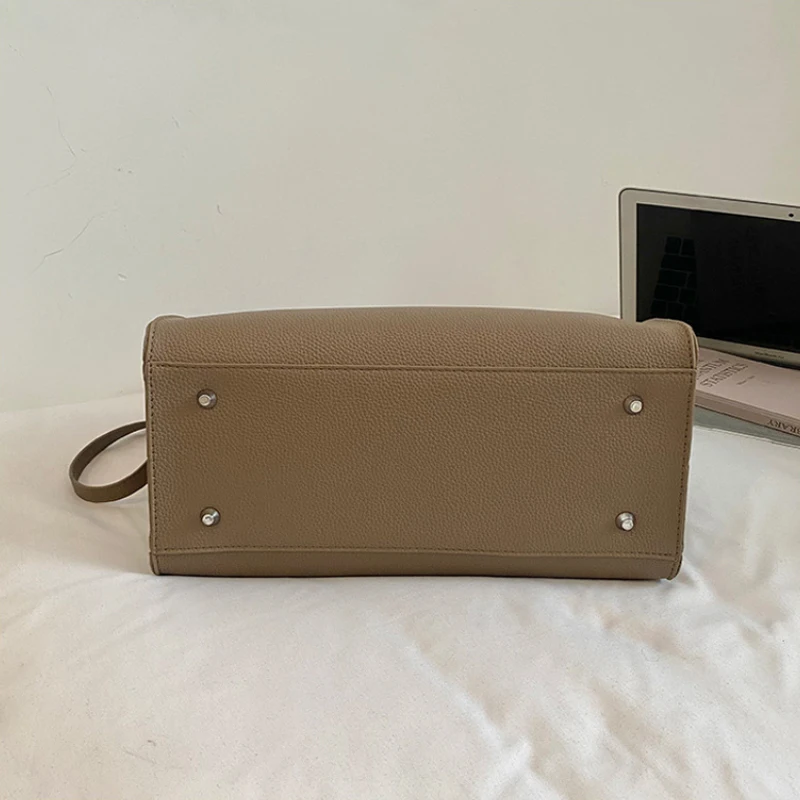 Modische Große Tragetasche, Vielseitige Pendler- und Reise-Schultertasche, Lässige Koreanische Premium-Luxus-Handtasche mit Griff – Detail 28