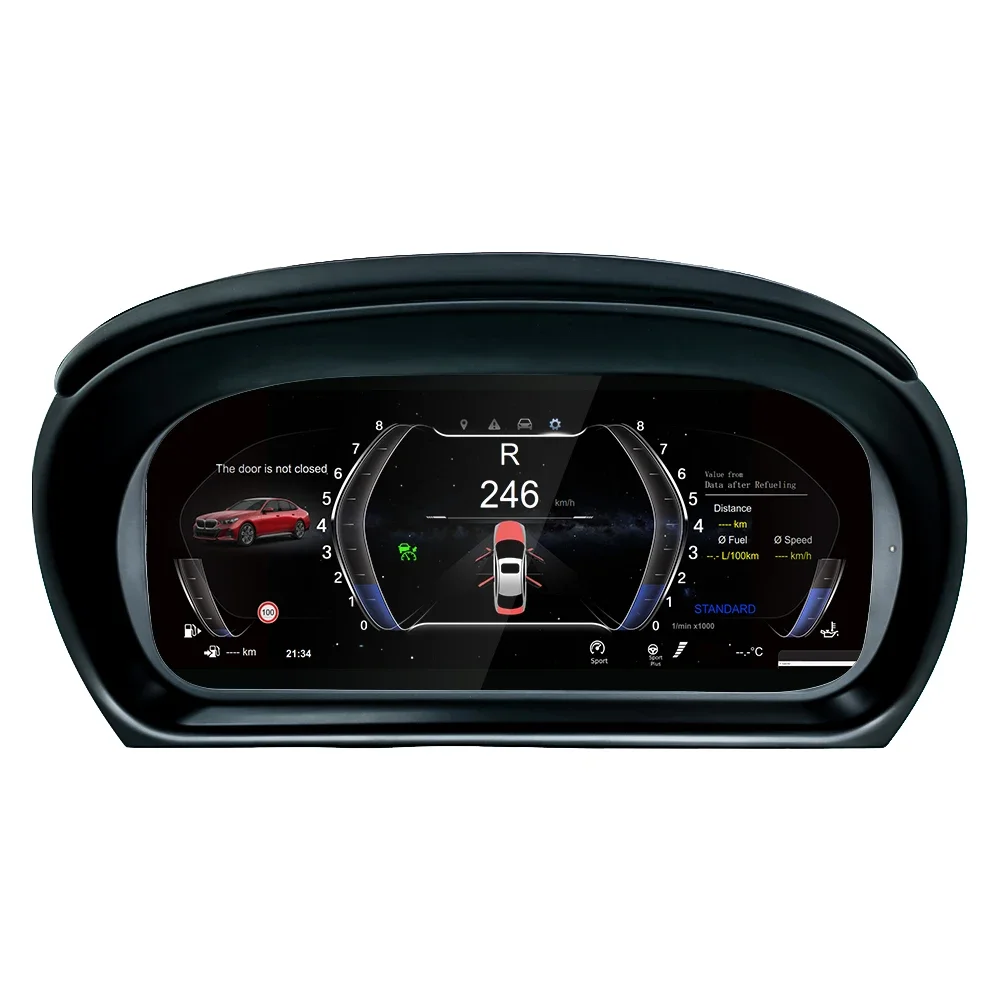 YLC Digit Cluster Instrument Speedometer LCD AC Control Panel for F10 F20 F30 E60 E90 X5 X6 5 Series Car DVD Player GPS Cars