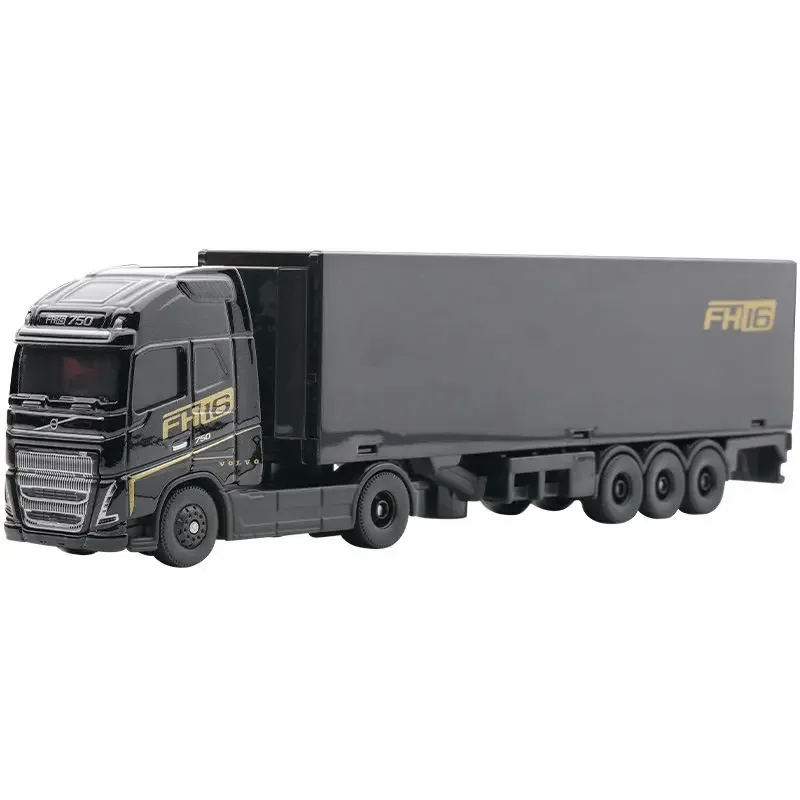 Mertrto Volvo FH16 Container Trailer Small Alloy Model Simulation Small Scale Car Model Decoration