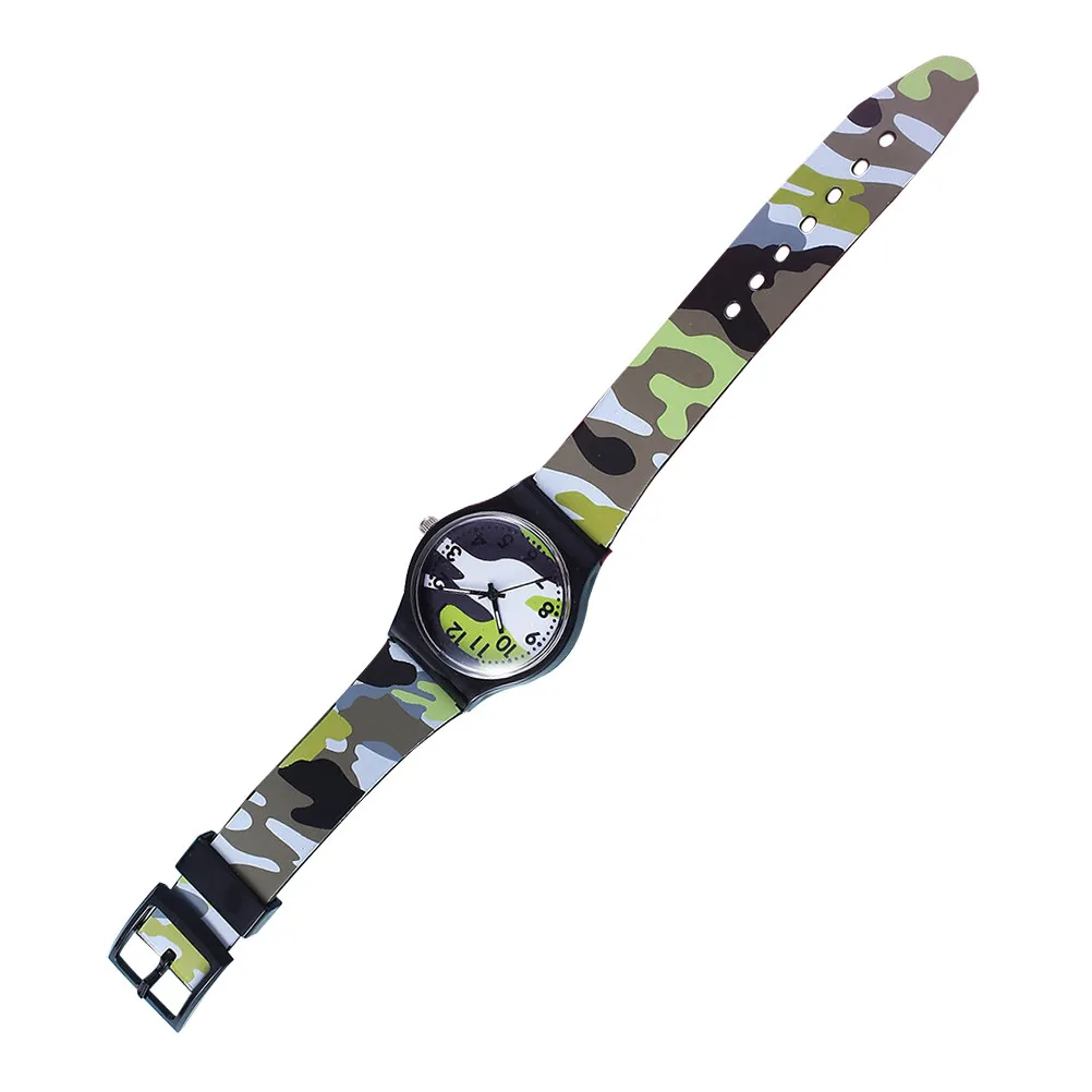 

1 шт. модные часы с камуфляжным рисунком, точный кварцевый механизм, защита от пота, легкий дизайн, удобная регулировка.