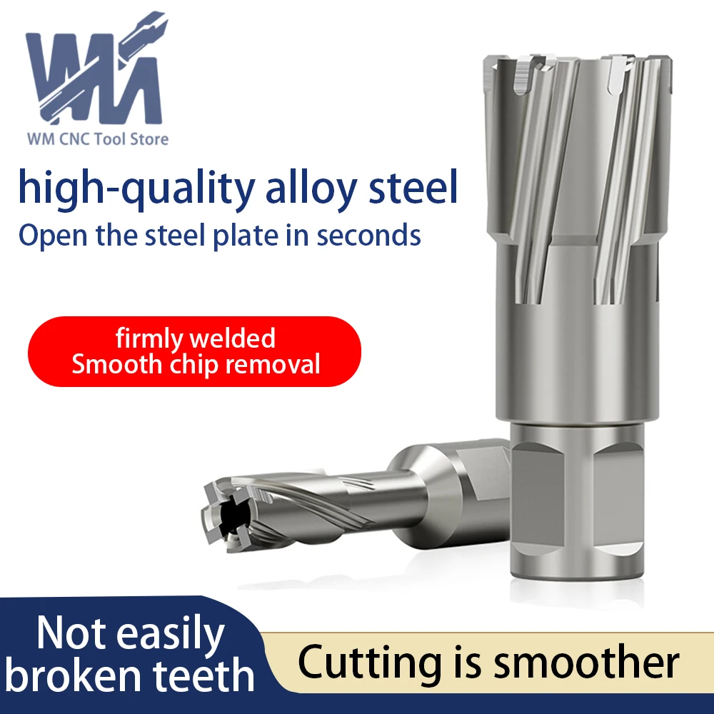 

HSS hollow drill High speed steel hollow drill 30mm deep coring Magnetic drilling Metal stainless steel drilling Drilling steel