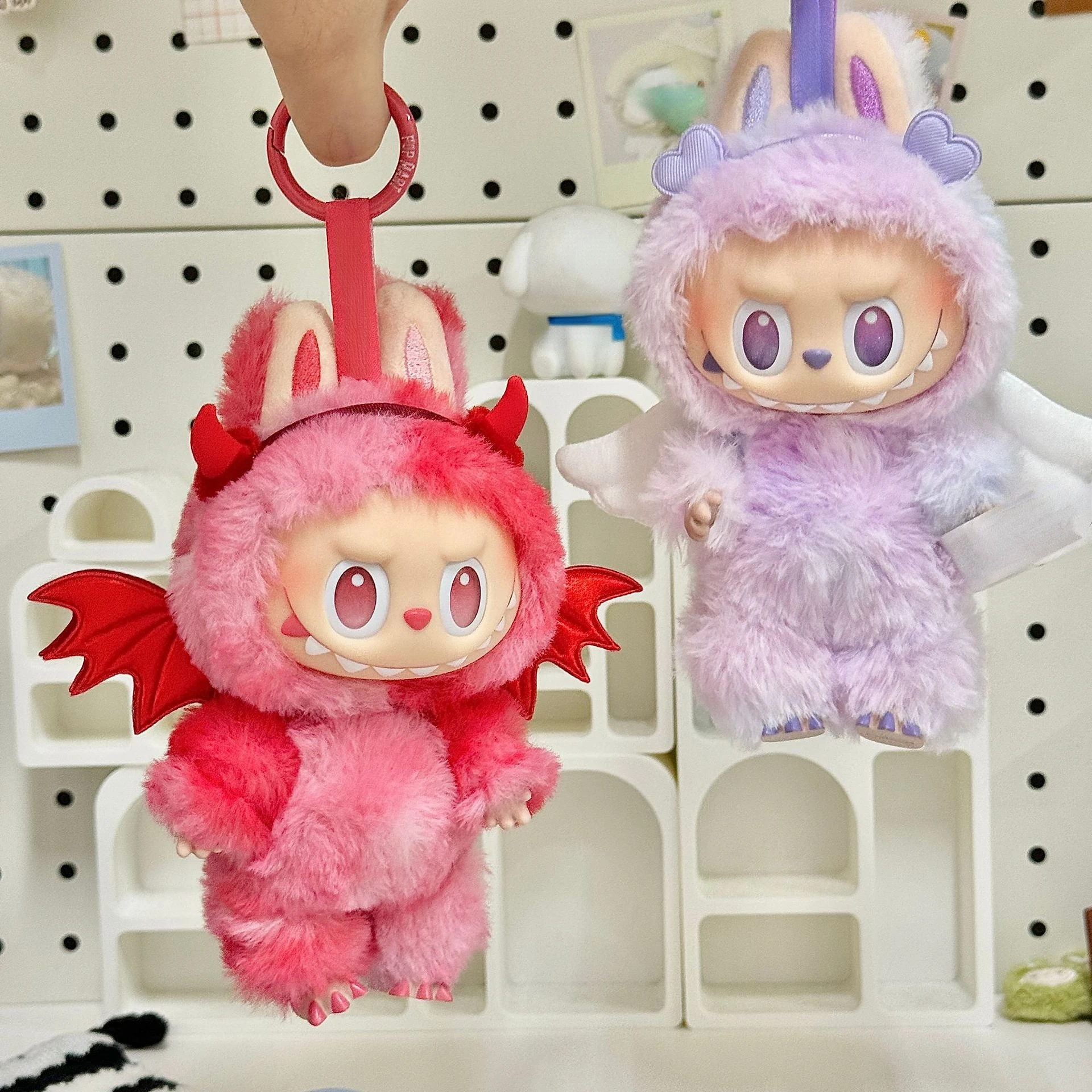 

Halloween Accessories For 1st - 3rd Gen 15/17cm Labubu Dolls Plush Outfit Accessories With Angel Wings Demon Wings & Headbands