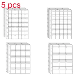 5 PCS Album for Coins Albums 12/20/30/42 Pocket Coins Collection PVC Transparent Inside Pages  Coins Loose Leaf Organizer Bag