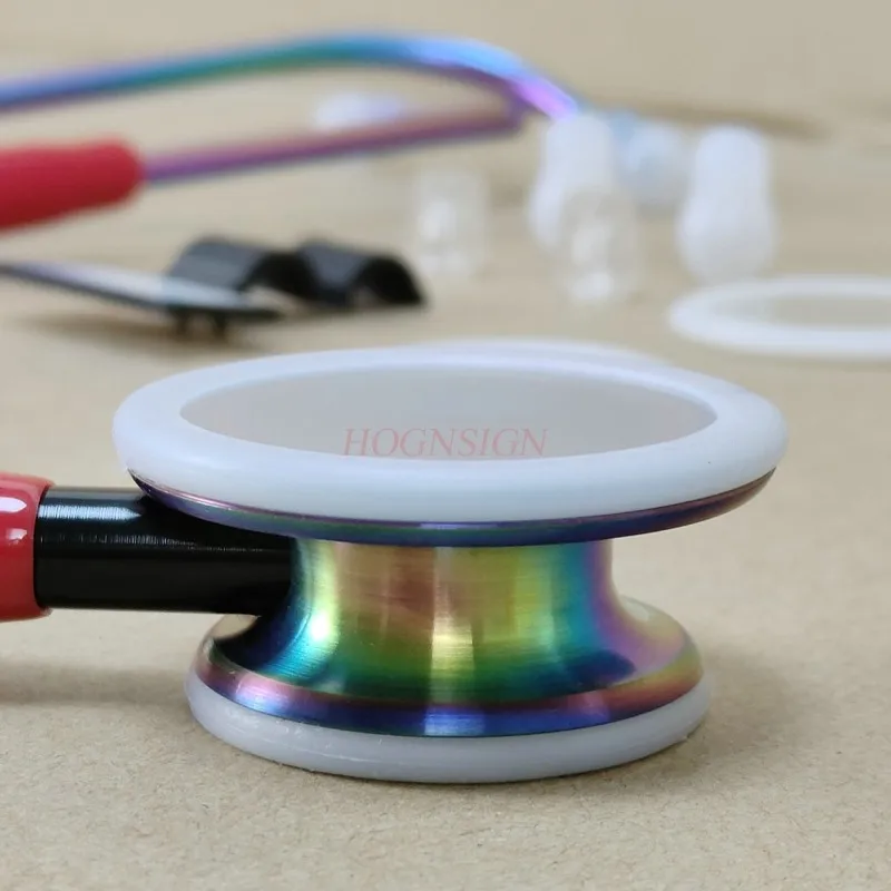 double-sided adult children students stainless steel frequency box + health monitors for home Stethoscope medical universal