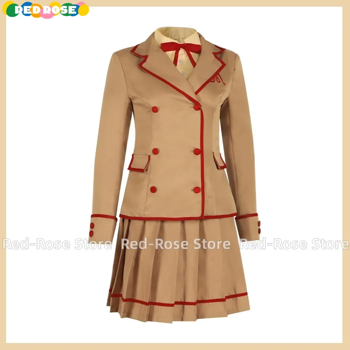 Anime Yumeiro Patissiere Amano Ichigo Cosplay Kostuum Japan Zuid Korea Jk School Uniform Koffie Kleur Jas Vrouw Mooi Pak