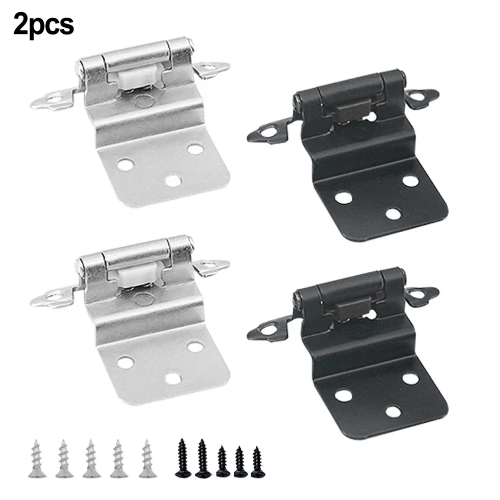 

2pcs Kitchen Cabinet Hinges Self Closing Hydraulic Buffer Hinges Face Mount 3/8 Inset Door Spring Hinge Furniture Hardware