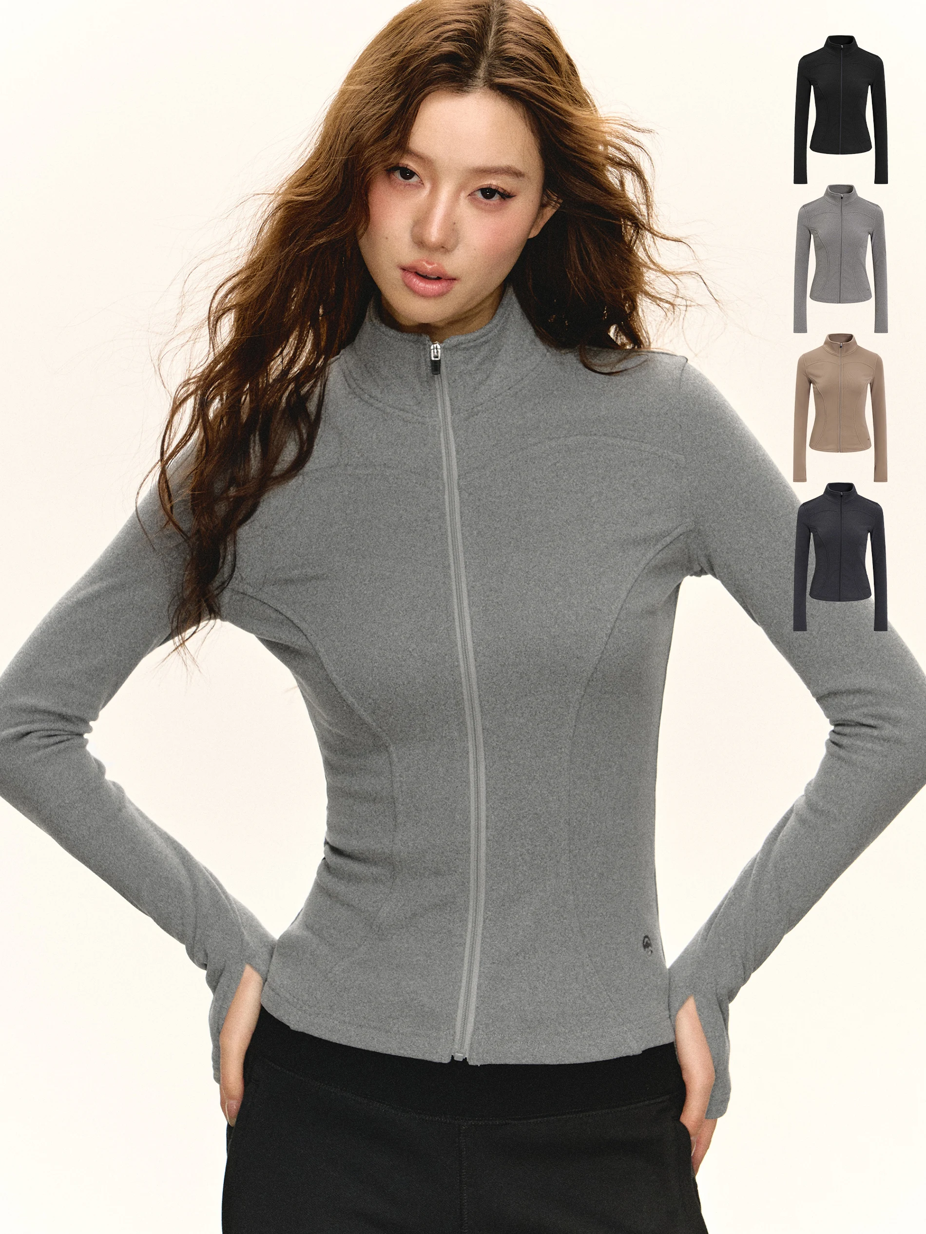 

Женская приталенная куртка Ariseism в американском ретро-стиле с воротником-стойкой для йоги, весна 2026, универсальная модная верхняя одежда