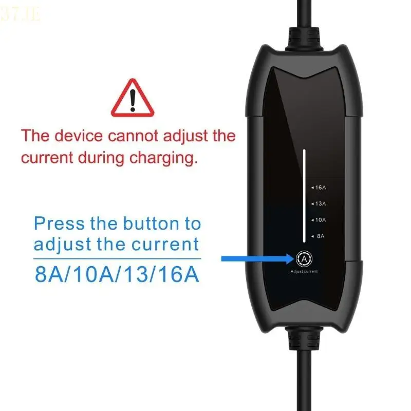 

37JE Electric Vehicle Charging Cable Adapter 3.5KW Connector 16A Adjustable Current