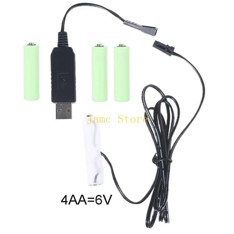 LX0B USB/Type C AA Battery Alminator Cable для AA Battery Power Radio Gameboy