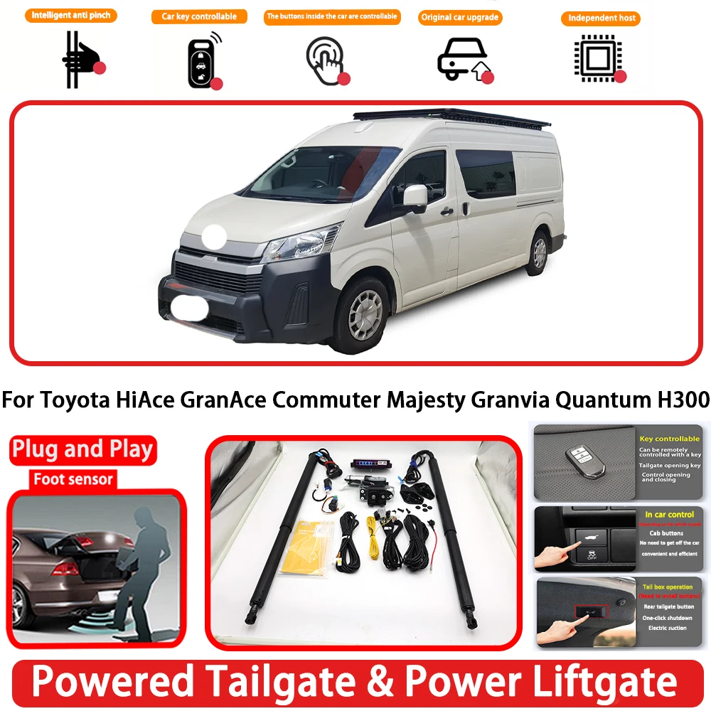 Pour Toyota HiAce GranAce banlieue majesté Granvia Quantum H300 système d'ouverture de coffre arrière de hayon alimenté automatiquement