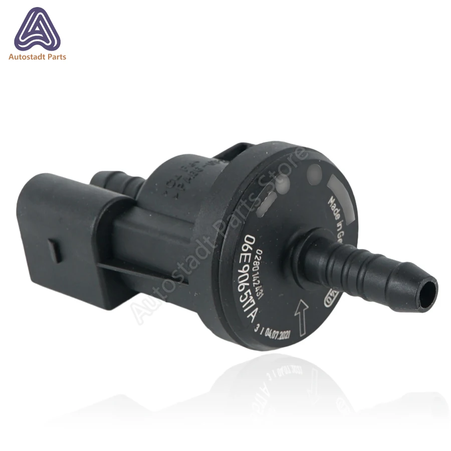 Zawór wylotowy 06E 906 517 6 e906517a zawór elektromagnetyczny do czyszczenia pochłaniacz par paliwa dla Audi A3 A4 A6 Q7 A8 /VW Jetta Golf — zdjęcie 3