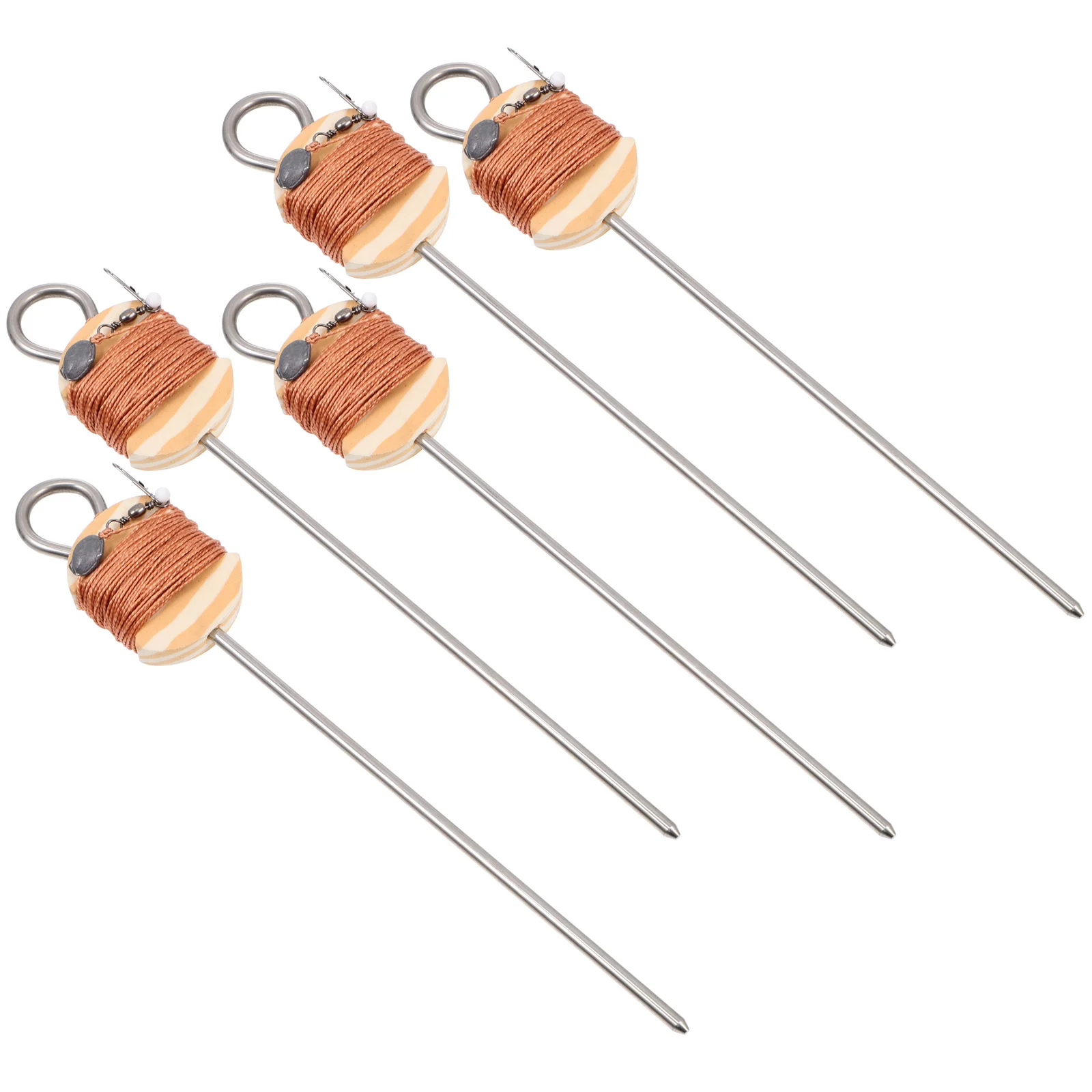 

5pcs Rust Resistant Turtle Hook Line Set Durable Fishing Bait Twist Multipurpose Soft-shelled Hooks Gear Baits Wire