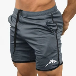 New Fitness Breathable Sports Shorts Running Quick Dry Pants Summer Slim Training Quarter Pants 2024