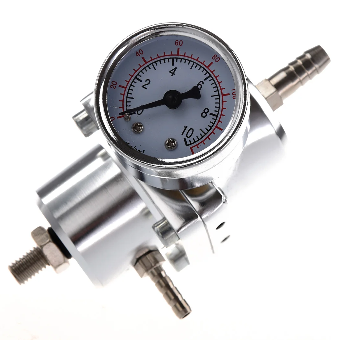 

Universal Car Adjustable Fuel Pressure Regulator with Gauge Silver HOT