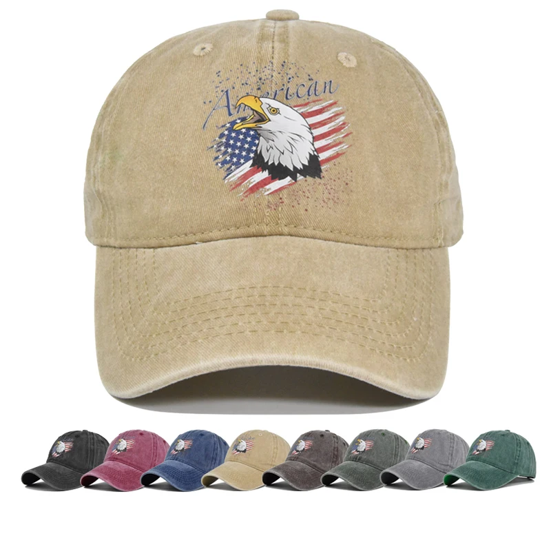 American flag Baseball Cap Graffiti Eagle pattern Snapback Hat Sun hat Spring Autumn baseball cap Sport cap Hip Hop Fitted Cap