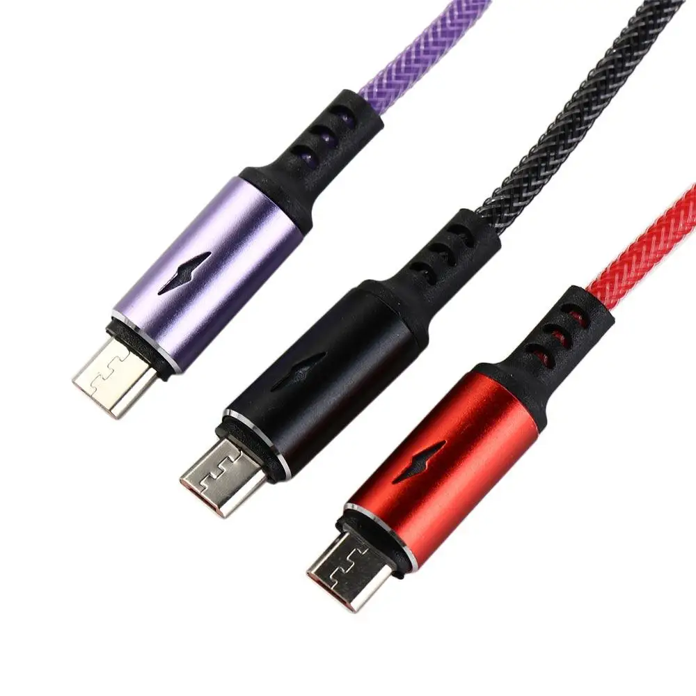 Accesorios para teléfono móvil Cable Micro USB LED Cables digitales Líneas de datos USB Cable de carga rápida Cable de datos micro Cable USB 3A