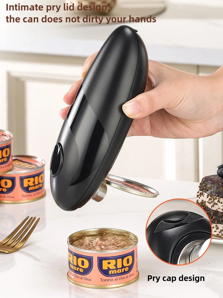 Automatic can opener Multifunctional bottle opener Lunch meat cap opener Tin can