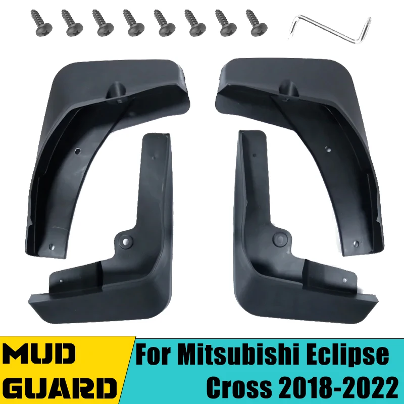 

4 PCS Car Mudguard Mud Flaps For Mitsubishi Eclipse Cross 2018-2022 MudFlap ABS Auto Splash Flap Guard Rear Fender Accessories