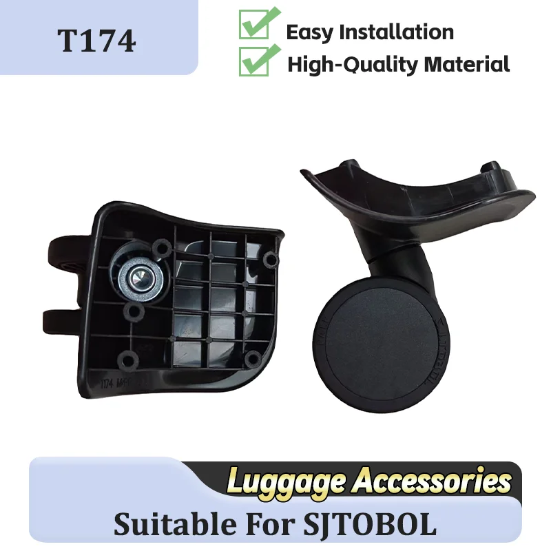 For SJTOBOL T174 Universal Wheel Replacement Suitcase Smooth Silent Shock Absorbing Wheel Accessories Wheels Casters