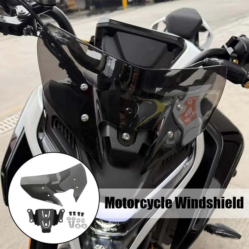 For CFMOTO 675NK 2025 Front Motorcycle Windshield Wind Fairing Deflector Motorcycle Visor Sun Visor Accessory And S9X4
