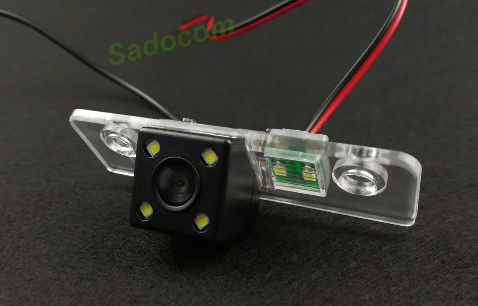 For Skoda Octavia 2008-2013 HD Car CCD 4 LED Night Vision Reverse Backup Parking Waterproof Rearview Reversing Rear View Camera
