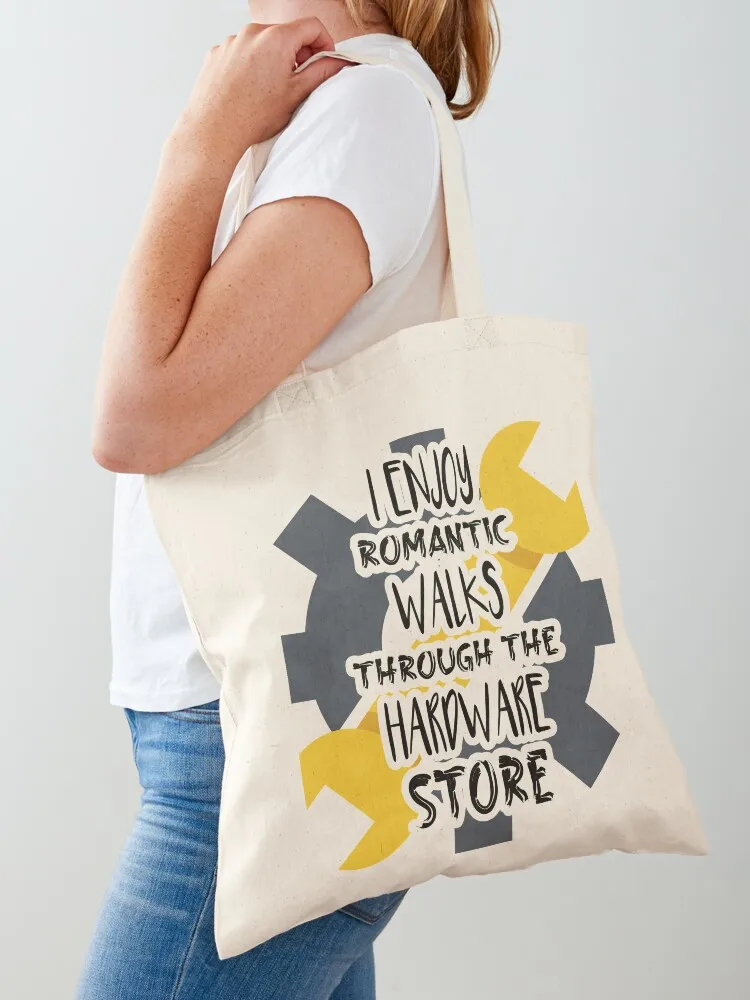 

I Enjoy Romantic Walks Through The Hardware Store Dad Shirt, Dad Gift, Construction Worker Shirt, Woodworker Gift, Car Tote Bag