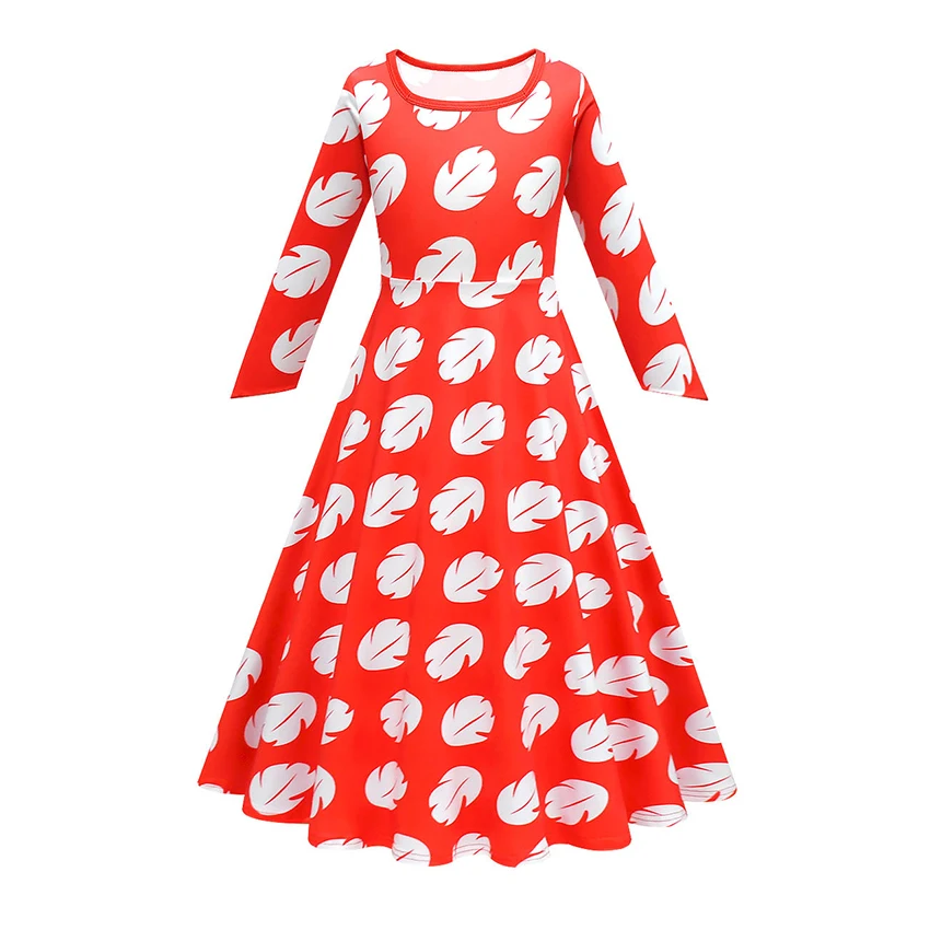 

Stitch Lilo Pelekai Cosplay Halloween Costume for Kid Girl Dresses Anime Comic Festival Carnaval Fancy Dress Cloak Girl