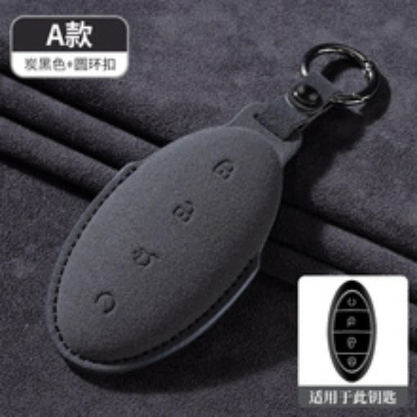 مناسبة ل BYD U8 غطاء مفتاح جلدي 24 نماذج U9 حقيبة مفاتيح السيارة قذيفة مشبك تعديل الديكور الداخلي