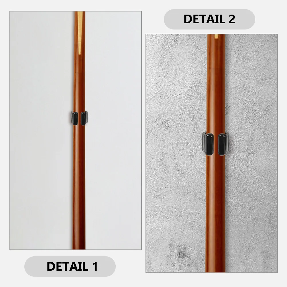 8 قطعة جدار البلياردو جديلة رفوف حامل قضيب المشبك لصيد الأسماك البلياردو جديلة تخزين الرف دائم السلس إنهاء سهلة التركيب