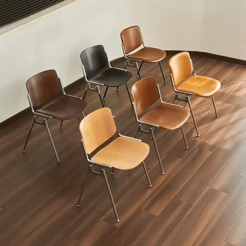 Modern Dining Chairs Mid-Century Ergonomic High Back Kitchen Chairs For Dining Room Home Office Contemporary Furniture Decor