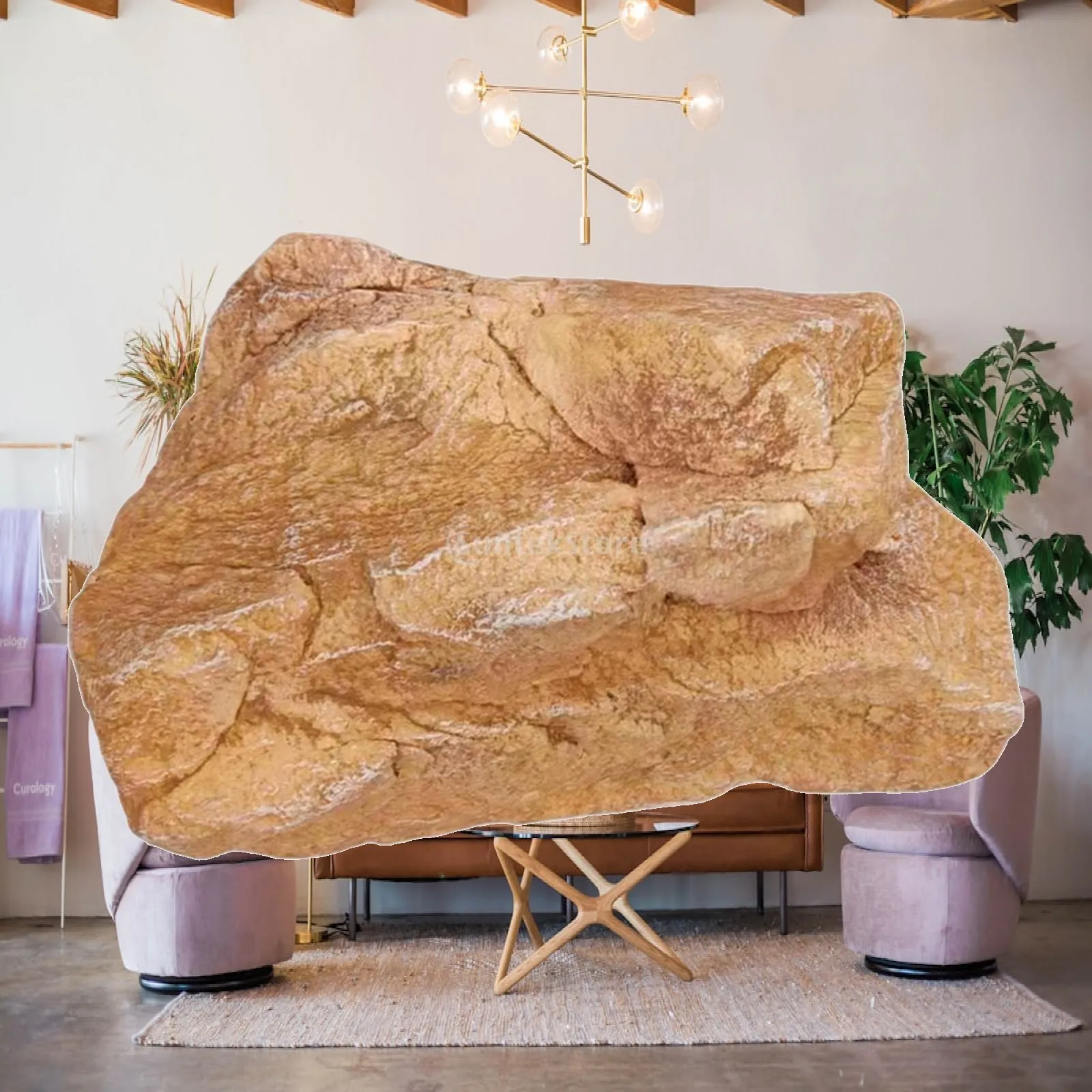 Artificial Stone Simulation Rock Lightweight Faux Rock Micro Landscape Decoration for Garden Office Bonsai