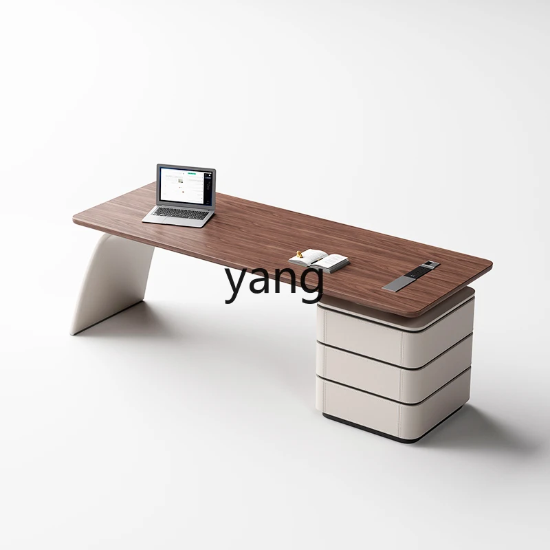 

YHM Solid Wood Desk Italian Minimalist Desk Household Writing Desk